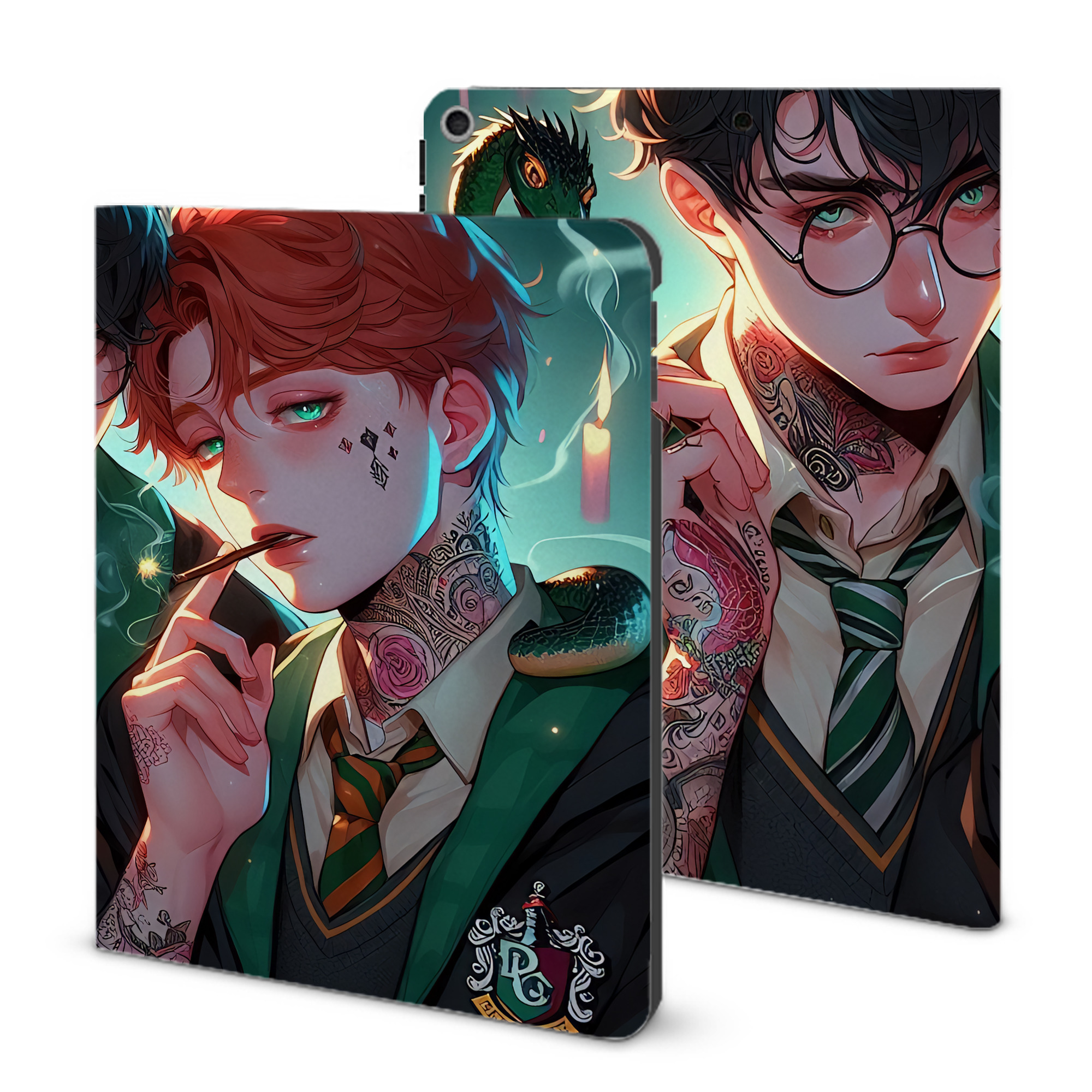 （画像用） Harry Potter ハリー・ポッターシリーズ IPad ケース ブック型 PUレザー TPU 耐衝撃 軽量 薄型 ペン収納なし 全面保護 IPad 各モデル対応